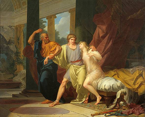 Socrates Tears Alcibiades from the Embrace of Sensual Pleasure